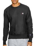 Champion LIFE Men's Reverse Weave Sweatshirt, Black, Large