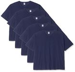 Fruit of the Loom Men's Original V-Neck Tee, 5 Pack T-Shirt, Blue (Navy 32), XX-Large (Size:2XL) (Pack of 5)