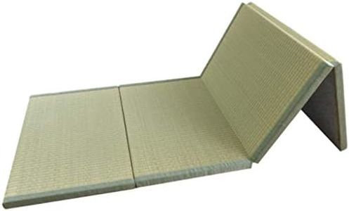GLzcyoo Traditionnelle Japonaise Tatami/futon Matelas Ferme et Rush Vert/Naturel Confortable Herbe/Plis Facilement for Grand lit/méditation Espace/Yoga/Zen Room/Japonais Tearoom3.5cm épais