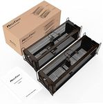 Rat Trap for Outdoors, RatzFatz 2 x Live Rat Traps Two Door Design, No Kill, Humane Mouse Trap, Reusable Rat Cage Trap, Adjustable Sensitivity, for Mice Rats Other Similar Size Rodents Animal