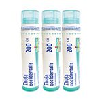 Boiron Thuya occidentalis 200CH, homeopathic medicine, 4 g (Pack of 3)