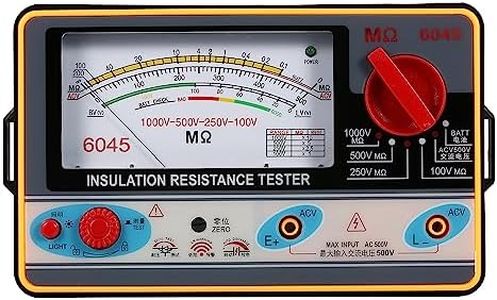 Insulation Resistance Meter Digital Ohmmeter Megger Handheld Insulation Tester Megameter 0-2000MΩ 100V/220V/500V/1000V High Accuracy Megohmmeter Insulation Measurement Instrument-GTRH