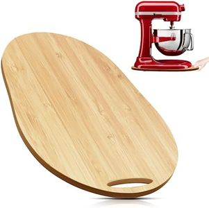 Kitchen Appliance Slider Mat for Kitchen aid 5-8Qt Bowl Lift Stand Mixers, Bamboo Slide Board Compatible with 5-8QT Professional Bowl-lift Stand Mixer, Under Cabinet Sliding Tray for Countertop