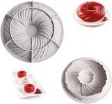 RKPM HOMES Silicone Donut Baking Pan Doughnut Mold Cake Mould for Bakeware Oven, Size : 23 X 7 CM