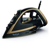 Tefal Puregliss Steam Iron, 3000W, 50g/min Steam Output, 280g/min Steam Boost, Anti-Stain Protection, Exceptional Glide, Safety Auto-Off, Black & Copper, FV8064