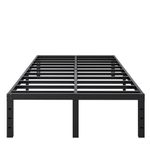 SHLAND Bed Frame Queen Size, 18 Inch Heavy Duty Queen Bed Frame Metal Platform No Box Spring Needed, Mattress Foundation, Easy Assembly, Storage Space, No Noise