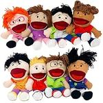 8 Hand Puppets for Kids - Plush Mul
