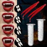 PLULON 8 Pairs Vampire Teeth Fangs 