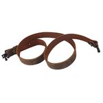 Tourbn 3mm Genuine Leather Rifle Sling European Style Shotgun Strap (with Swivels)