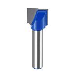 sourcing map 15mm Dia 8mm Shank Bottom Cleaning Router Bit, 2 Flutes Carbide Tipped Cutter Uncoated for Woodworking