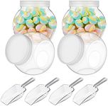 Umigy 2 Sets Plastic Candy Jar with