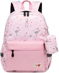 mygreen Backpack for Kids Girls Preschool Backpack Kindergarten BookBag School Backpack with Chest Strap Dancing Girl Pink