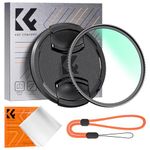 K&F Concept 55mm UV Filter Ultra Slim Japan Optics Multi Coated Ultraviolet Protection Lens Filter with Lens Cap Cleaning Cloth (Nano-K Series)