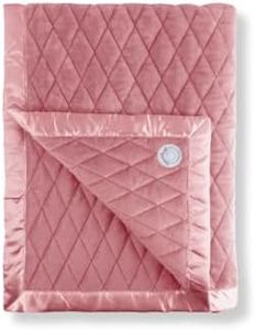 Dreamland Baby 4lb Weighted Blanket for Kids. Breathable Dual Fabrics with Minky Cooling Side & Cozy Microfleece on Reverse. Ages 3+ and/or 30+ lbs (Dusty Rose)