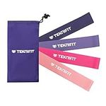 Teknifit Exercise Band Set Pink - 4 Resistance Band Levels for Complete Home Fitness, Full Body Workouts - Includes Carry Case and Download Guide