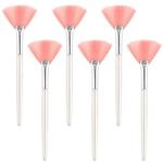 6Pcs Fan Mask Brushes Soft Facial Mask Applicator Brushes Facial Makeup Brushes Cosmetic Tools for Esthetician Mask Mud Cream Supplies(15 x 4.5cm)