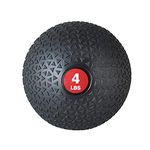 PRISP Weighted Medicine Slam Ball - Fitness Ball with Easy Grip Textured Surface