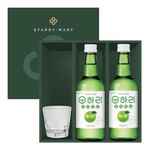 Lotte Chum Churum SOONHARI Soju Gift Box Set - Apple Flavour 12% Alc/vol 350ml (Pack of 2)