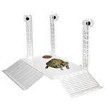 Toolzia Turtle Basking Platform, Aquarium Turtle Accessories Tank With Rock Ladder For Turtle Tank Setup (M)