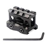 Higoo Tatical Picatinny Riser Mount, 1" High Profile Rail Mount for Micro Reflex Sight Red Dot Scope