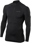 Falke Men's Standard SK A Zip Long Sleeve, Black (Black 3000)