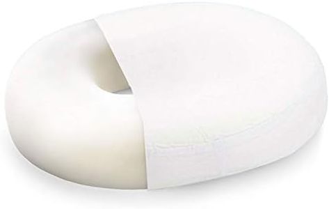 DMI Seat Cushion Donut Pillow and Chair Pillow for Tailbone Pain Relief, Hemorrhoids, Prostate, Pregnancy, Post Natal, Pressure Relief and Surgery, 16 x 13 x 3, White