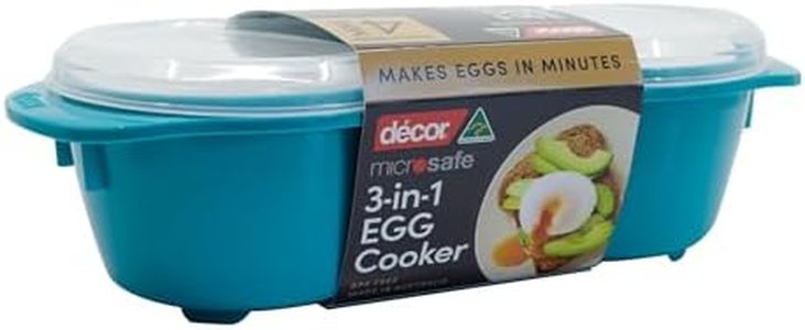 Décor Microsafe 3 in 1 Egg Cooker, Teal