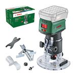 Bosch Home and Garden Cordless Trim Router AdvancedTrimRouter 18V-8 (Without Battery, 18 Volt System, Brushless Motor, in Carton Packaging)