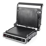 Vitinni Health Grill and Panini Press, 12 Pre-set Functions, Sandwich Toaster and Waffle Maker, Electric Grill Suitable for Indoors, Grill and Griddle, Dual Control, Included Temperature Probe