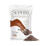 Sephra Giles and Posner 450g Belgian Milk Couverture Chocolate Callets/Drops/Chips for Fountains, Melting, Baking, Fondue, Chocolate Making, Pastries and Desserts - Gluten Free and Halal, Pack of 1