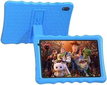 BYYBUO Kids Tablet, 10.1 inch Android 13 Tablet for Kids, 2GB RAM 32GB ROM 6000mAh Battery, Toddler Tablets with Bluetooth, WiFi, Parental Control, Dual Camera, Shockproof Case