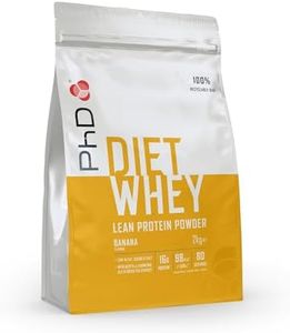 PhD Nutrition Diet Whey Poudre de protéines 2kg Banane, Pauvre en calories, Poudre de protéines High Protein pour compléter le régime avec 16g de protéines par portion