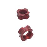 Southland Archery Supply SAS Aluminum Peep Sight for Archery Compound Bow - 2/Pack (Red, 1/4 in)