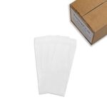 XOandQuin Peel Self Seal Glassine Wax Melt Snap Bar Bags 65 x 160mm [2.5 x 6.3 inches] (500)