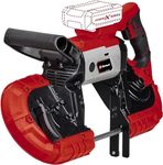 Einhell Power X-Change 18V Cordless Band Saw - 115mm Cutting Height, 127mm Cutting Width, LED Light - TE-MB 18/127 Li Bandsaw for Woodworking with 2X Saw Bands (Battery Not Included)