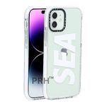 PHONE RING HOLDER Designed for iPhone 11 Cover | Sea Case Camera and Drop Protection Thin Protective Clear Back Cover Case for iPhone 11 (TPU + Polycarbonate iPhone 11, White)