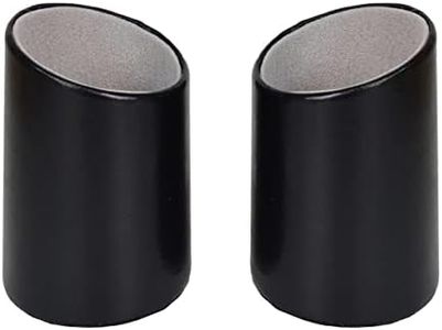 Bleiou 2 Pack Eyeglasses Holder PU Leather Glasses Stand Case Holder for Desks or Nightstands (Black)