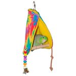 Super Bird Creations Peekaboo Perch Tent, 10 by 4.5-Inch, Small Bird Toy