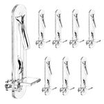 20pcs Plastic Locking Shelf Pins Locking Shelf Pegs Self-Locking Shelf Support Pegs Cabinet Shelf Clips for Kitchen Cabinet Furniture Book Shelves 3/4 Inch Thick