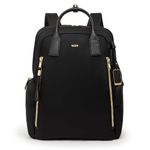 TUMI Voyageur Atlanta Backpack - Men's & Women's Travel & Work Backpack - Black & Gold Hardware - 18.0" X 13.0" X 5.5"