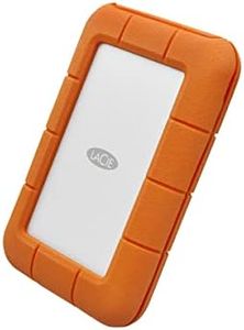 LaCie Rugged USB-C, 1TB, Portable External Hard Drive, Drop, Shock, Dust, Rain Resistant, for Mac & PC, 3 Year Rescue Services (STFR1000800)