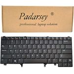 Padarsey Replacement Keyboard Compatible for Dell Latitude E5430 E6230 E6330 E6430 ATG E6320 E6420 E5420 E6430s Series Black US Layout(Non-Backlit Without Pointer)