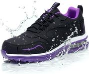 LANSNBO Waterproof Steel Toe Shoes 