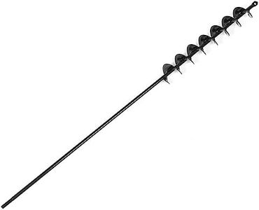 findmall 32 x 2 Extended Length Auger Drill Bit Garden Plant Auger for Planting Bulb 3/8 Hex Drive Drill Earth Auger Bulb Planter Tool