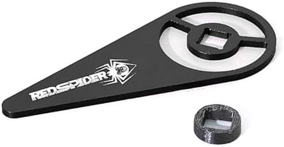 REDSPIDER RC Transmitter Steering Wheel Trigger Alloy Steering Wheel TriggerOne Hand Control Accessory for Flysky FS-G7P(Black)