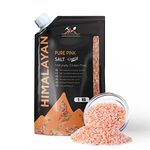 Pak Salt Mines 1Kg Pink Himalayan Coarse Salt Natural Unrefined Gluten Free Vegan Healthy Organic Rose Salt Reusable Packaging for Cooking, Detoxification, Table, Bath or Sole