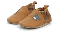 Robeez Baby Boys Doubear Crib Shoe, Camel, 4.5 UK Child