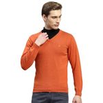 Monte Carlo Rust Solid V Neck Sweater(2XL)(1230550VN-466-44)