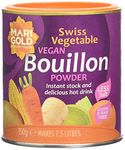 Marigold Swiss Vegetable Vegan Bouillon Powder Reduced Salt 150 g (Pack of 6)