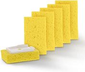 Arrow Dish Wand Sponge Refills, 6 Pack - Replacement Sponge Heads for Dish Wand, Made in the USA - Ideal for Quick, Convenient Cleaning - Easy to Refill, Built-In Scrubber, Ideal for Dishes and Pans